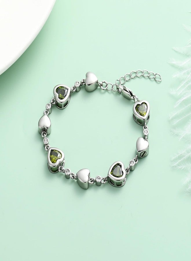 Yinplsmemory Heart Urn Bracelet for Ashes for Women Mom Memorial Ashes Keepsake Cremation Jewelry Cremation Bracelet for Loved One (Green) - Image 4